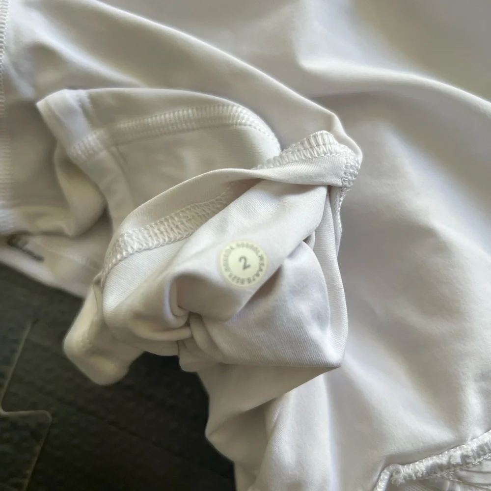 Lululemon Play off the Pleats Tennis Skirt in White Size 2 Regular - Picture 8 of 11